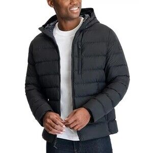 MICHAEL KORS Men's Hooded Puffer Down Alternativ Jacket XL